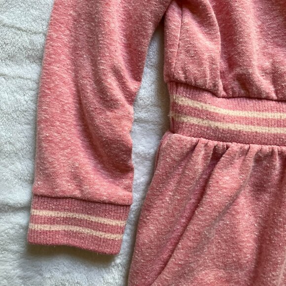 Joe Fresh 3T Long Sleeve Dress Pink Heathered Elastic Waist Kids Dress - Picture 13 of 16